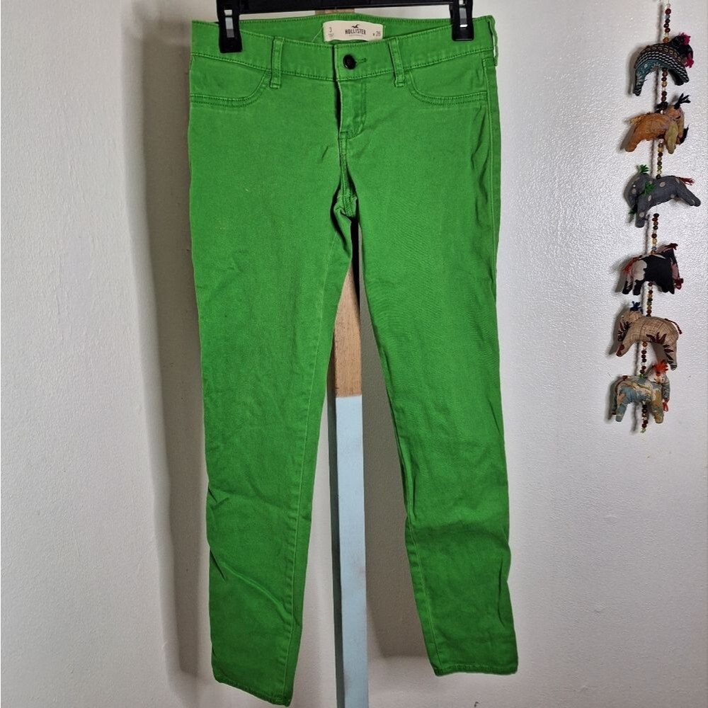Vintage Hollister Green Low-rise Jeans Size 3